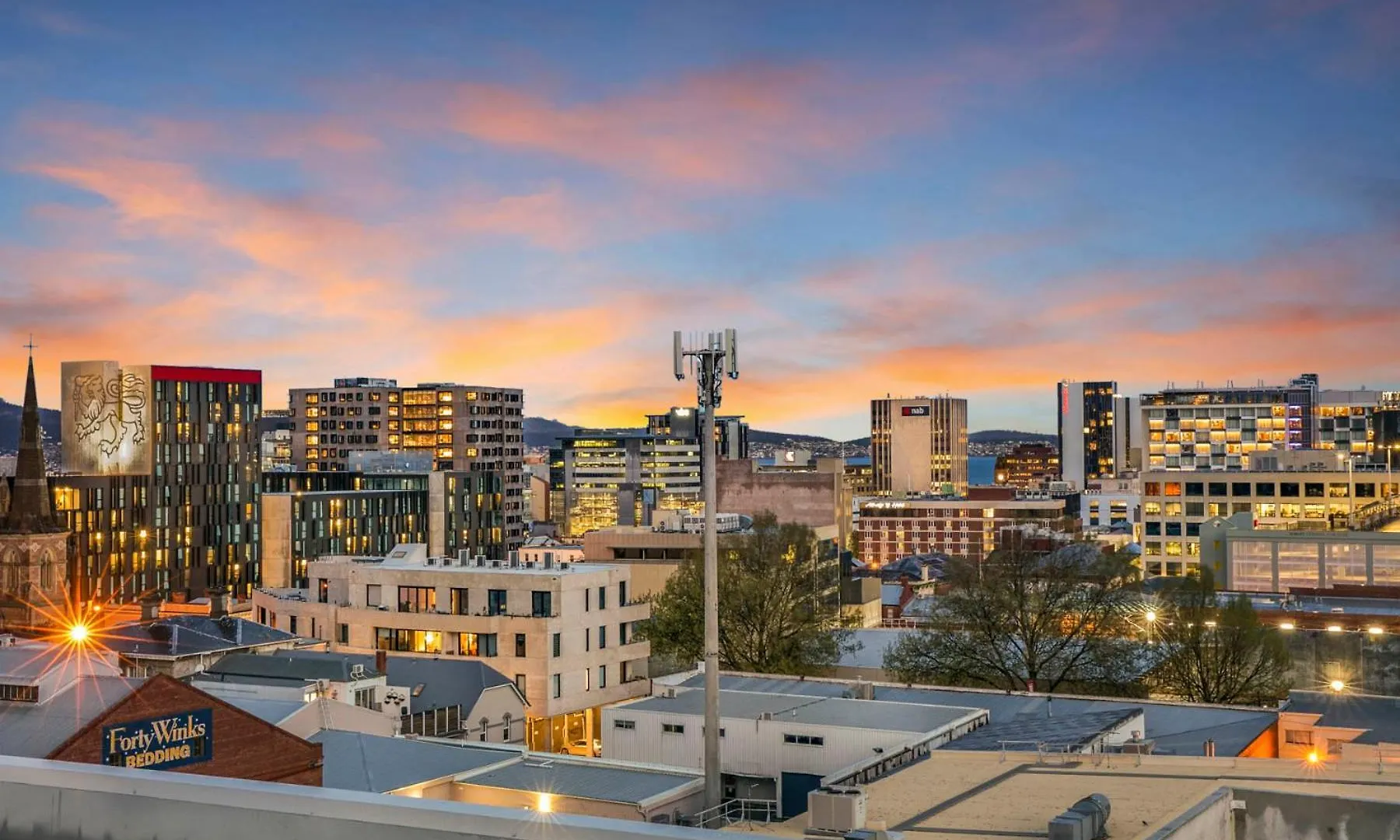Appartement Luxury Penthouse With Terrace & Breathtaking Views à Hobart 0*,